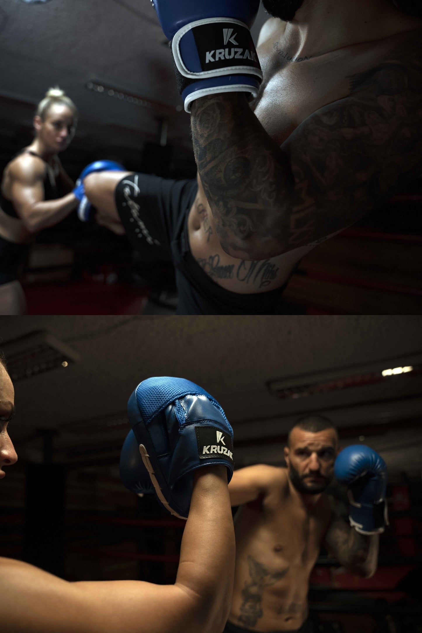 Blue Punching Mitts for Boxing, Muay Thai, Kick Boxing & MMA Fighting