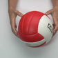 Kruzak Pro Volley Model Hand Stitched RED Volley Ball Toy - Indoor Outdoor Beach Ball for Kids Youth Adults, Beginners