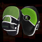 Premium Black-Green Training Gloves & Focus Mitts Set for Boxing, Muay Thai, Kick Boxing & MMA Fighting