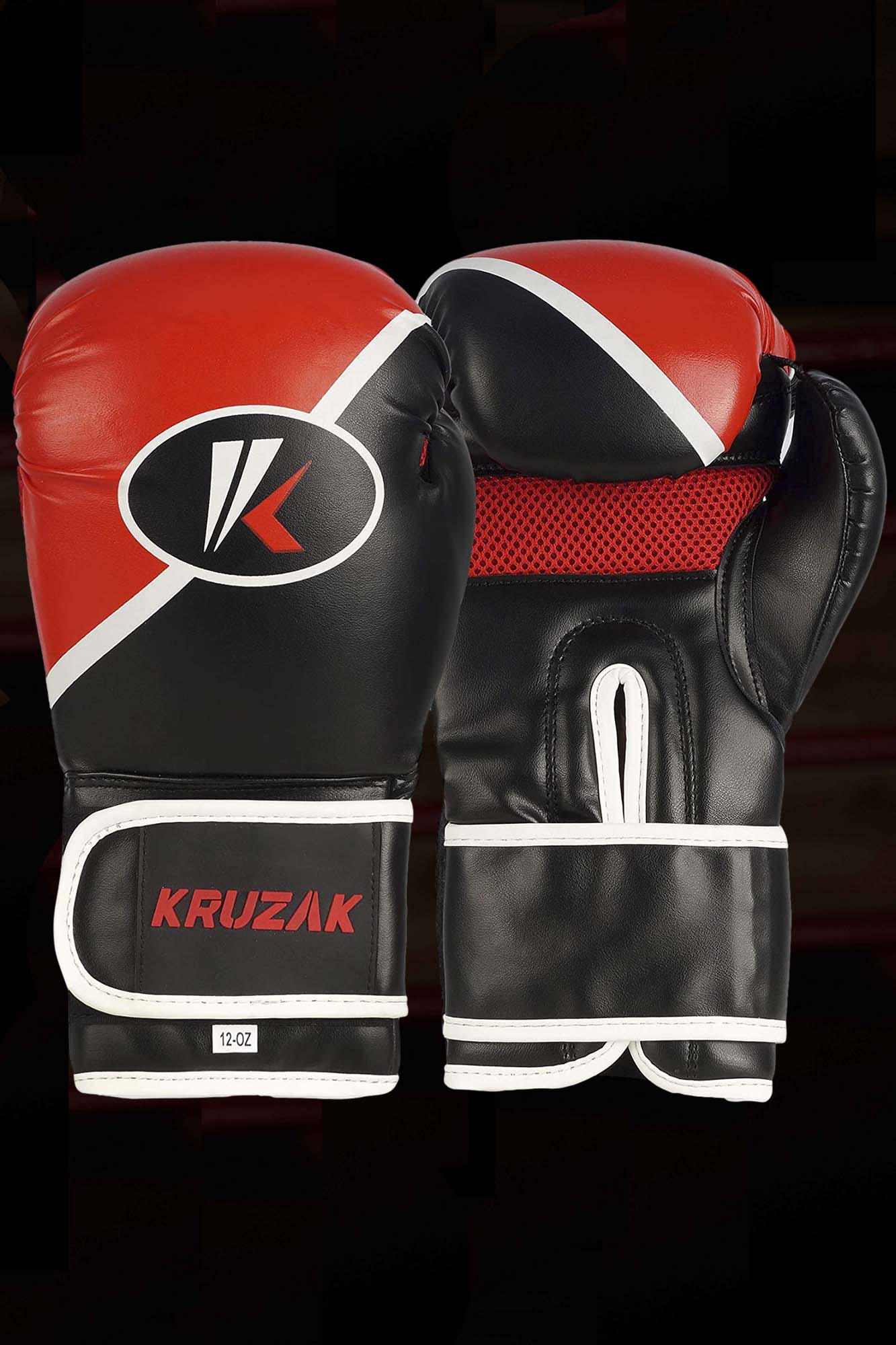Premium Black-Red Training Gloves & Focus Mitts Set for Boxing, Muay Thai, Kick Boxing & MMA Fighting