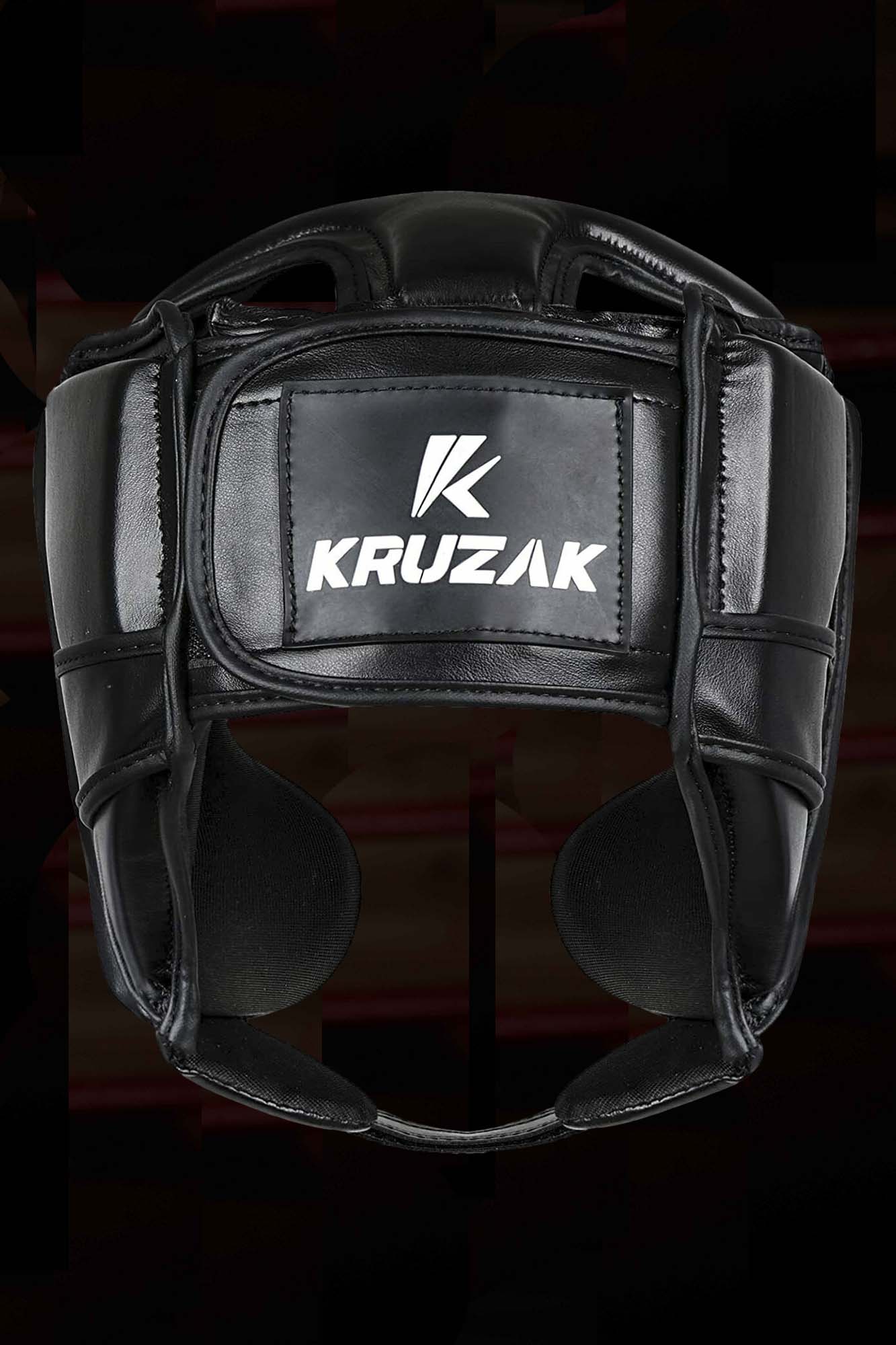 Black Unisex MMA Boxing Head Guard for Head Protection