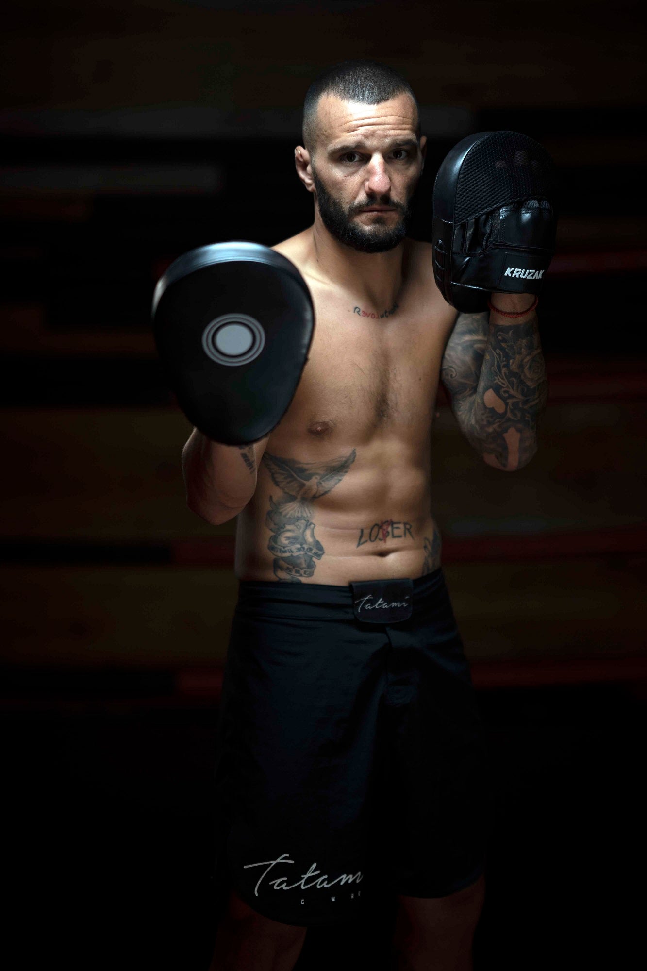Black Punching Mitts and Focus Pads for Boxing, Muay Thai, Kick Boxing & MMA Fighting