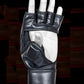 Black MMA Half-Finger Boxing Gloves with Open Palms for Grappling