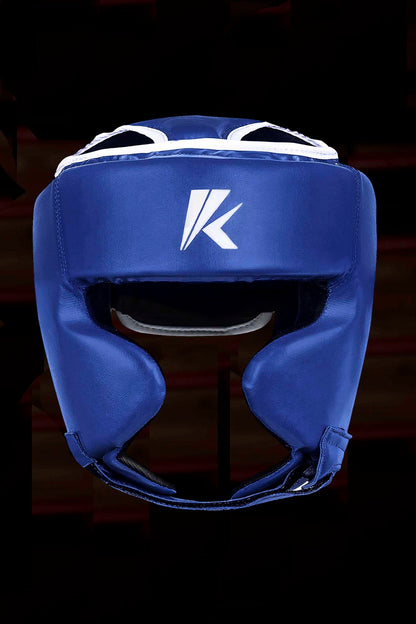 Blue Unisex MMA Boxing Head Guard for Head Protection