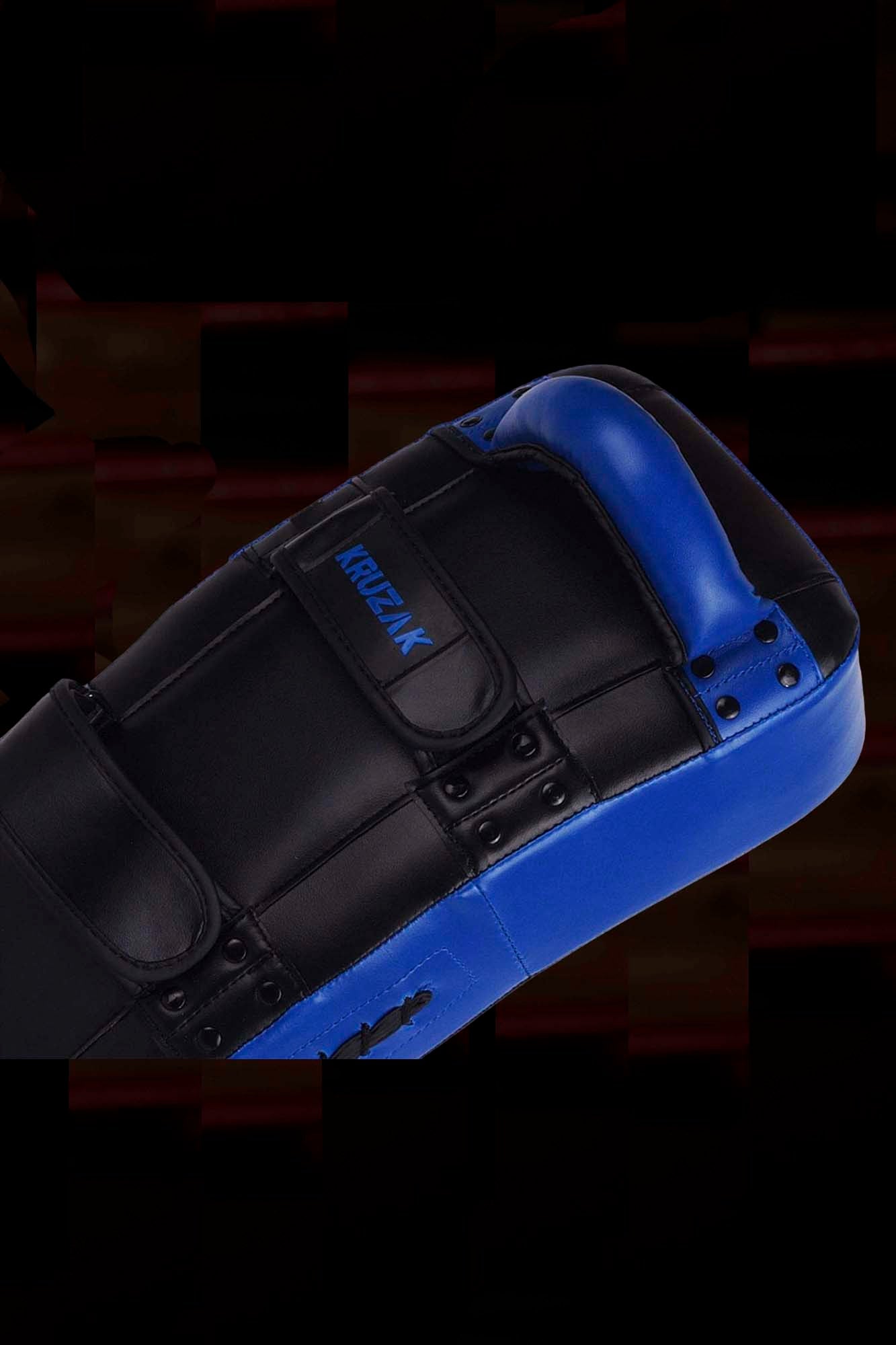 Blue-Black Unisex Muay Thai Kick Pad Strike Shield for Martial Arts and Combat Sports