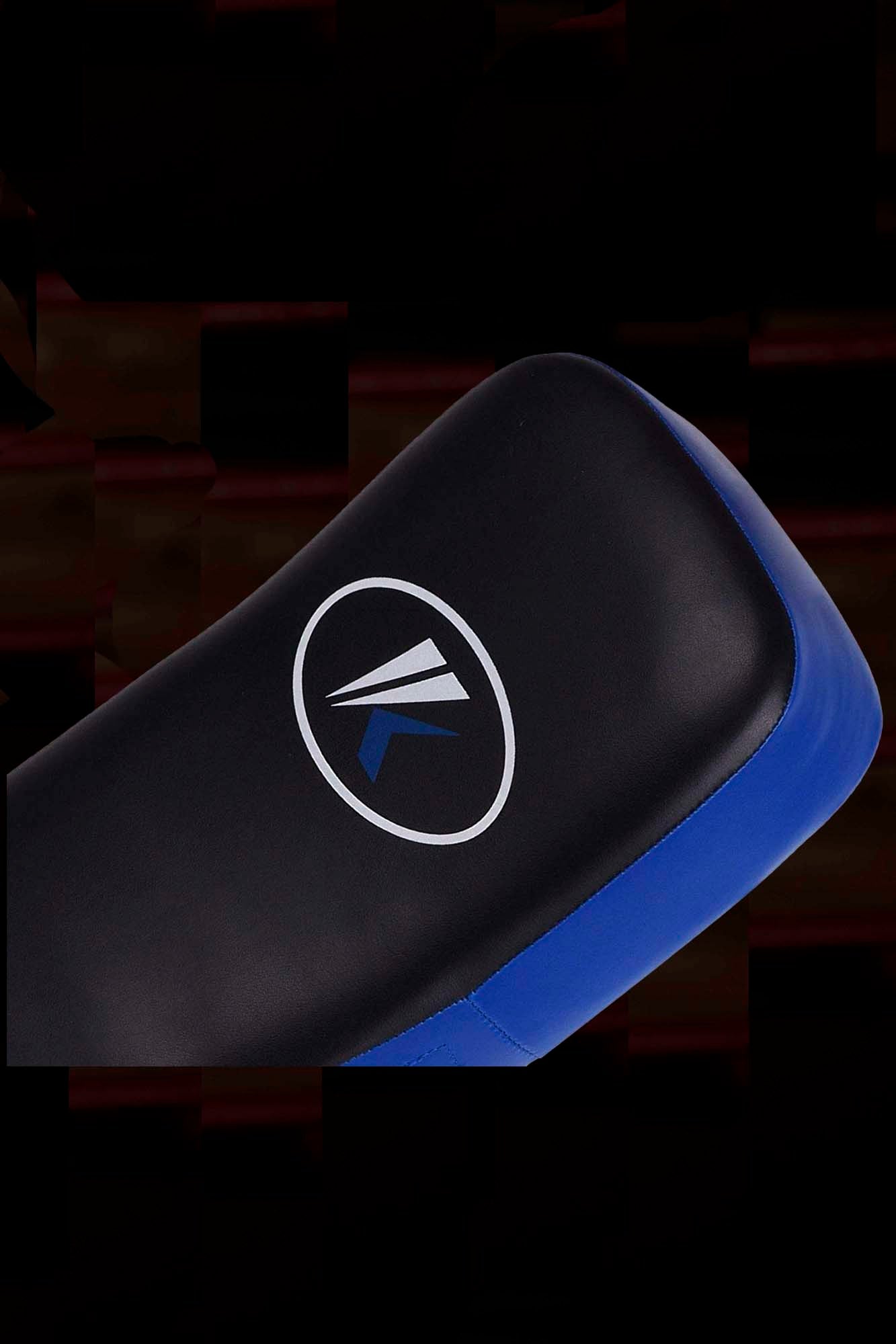 Blue-Black Unisex Muay Thai Kick Pad Strike Shield for Martial Arts and Combat Sports
