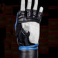 Blue MMA Half-Finger Boxing Gloves with Open Palms for Grappling