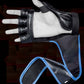 Blue MMA Half-Finger Boxing Gloves with Open Palms for Grappling