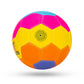 Kruzak Size 1 Machine Stitched Rainbow Colorful Mini Soccer Ball Toy for Toddlers and Kids Play