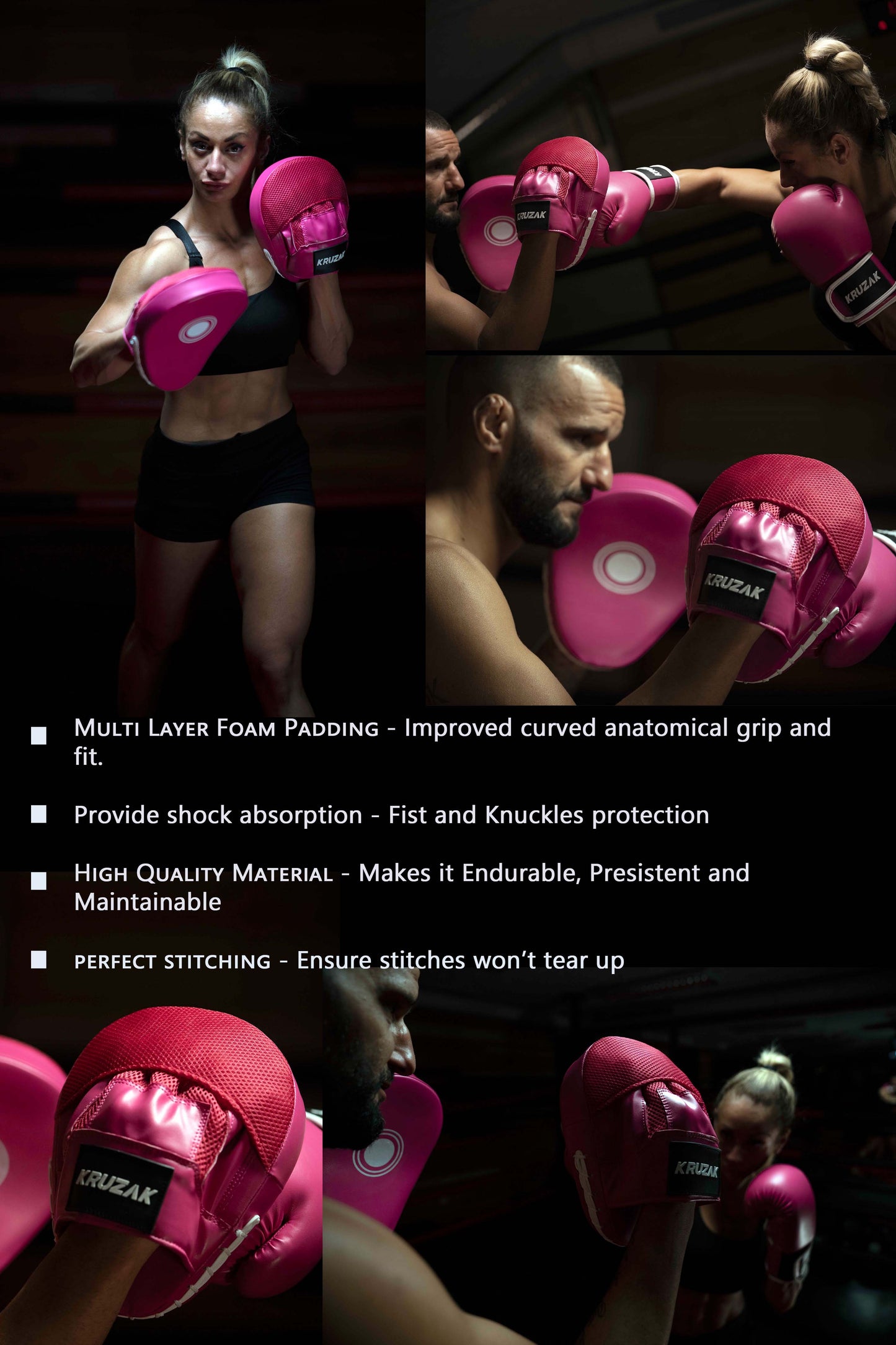Product features of Kruzak Unisex Pink Focus Pads
