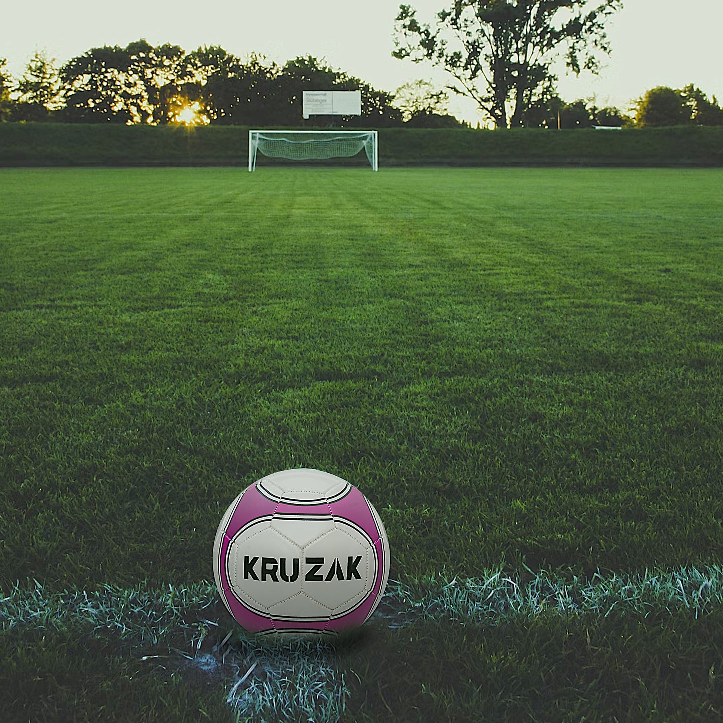 Kruzak Premier Striker Size 3 Purple Machine Stitched Soccer Balls for Training, Recreation, Practice - for Boys and Girls
