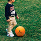 Kruzak Size 1 Machine Stitched Neon Orange Mini Soccer Ball Toy for Toddlers and Kids Play