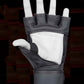 Matte-Black Kruzak Unisex MMA Gloves Hand Wraps with Open Palms