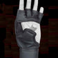 Matte-Black Kruzak Unisex MMA Gloves Hand Wraps with Open Palms