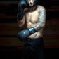 Man wearing Kruzak Matte Black Boxing Focus Pads