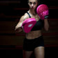 Woman wearing Kruzak Unisex Pink Focus Pads