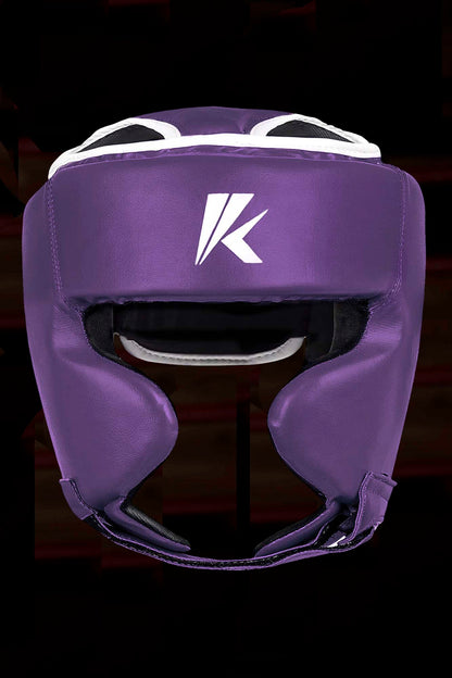 Purple Unisex MMA Boxing Head Guard for Head Protection