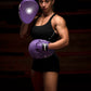 Woman wearing Kruzak Purple Boxing Focus Pads