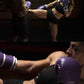 Product demonstration of Kruzak Unisex Purple boxing gloves