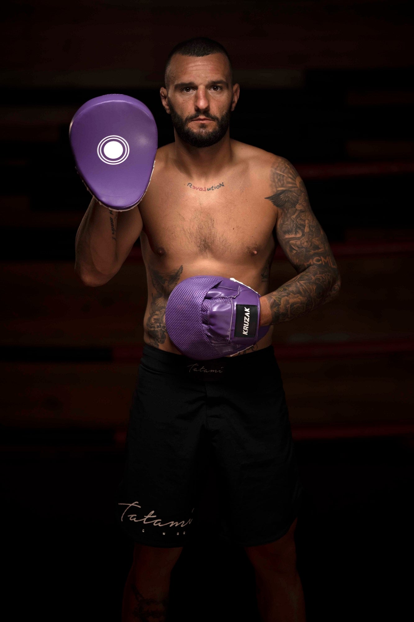 Purple Punching Mitts for Boxing, Muay Thai, Kick Boxing & MMA Fighting
